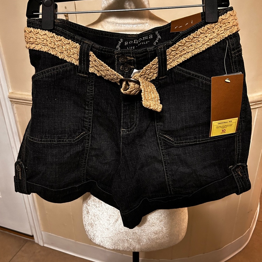 Sonoma Mid-Rise Original Fit Dark Wash Denim Shorts / 10/NWT